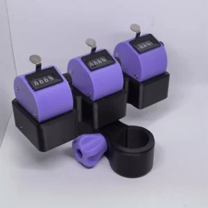 Triple Purple/Black Clicker Fish Counter