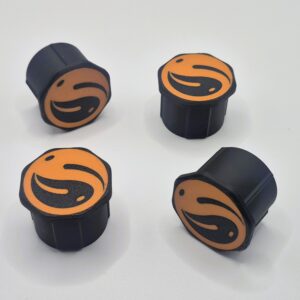 36mm x2 Guru Logo End Cap Insert For Guru & Rive